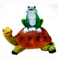 Фигура садовая лягушка на черепахе 27х32 см арт. СФ-2009