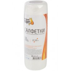 Салфетки из спанлейса с перфор.25х30 см в рулоне (50 шт) Рыжий кот