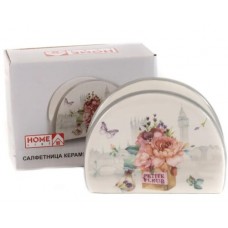 Салфетница керам. Розовая роза  9.8*4.4*7.3 см (арт. HC4112. код 257973)