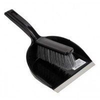 SPB050-BLACK Набор: щетка сметка + совок. щетина 4 см.4 ряда. сов. 20 см. руч. 14 см BLACK