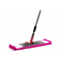 Швабра универсальная с прорезиненой рукояткой 118 см накладкой из Синели EKB027 