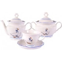 Сервиз чайный 14 (16) пр.  Гуси   Надежда  9С1647/1Ф34 2с