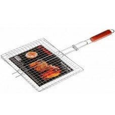 Решетка-гриль. 340x260 мм. нерж. сталь. дер. ручка. PERFECTO LINEA. арт.47-101225