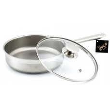 КК2-22С5 Сковорода нерж. 1.9 ст.кр.  Крокус Традиция  с микрогрилем