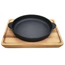 Сковорода порц чугун 16см с 2руч на подставке MY REAL IRON COOK МС2160W