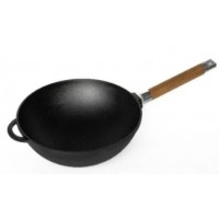Сковорода чугунная с ручкой (WOK) д. 260 1126