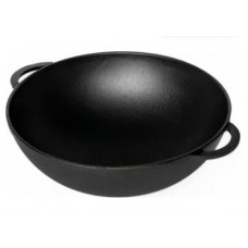 Сковорода чугунная с 2-мя ручками (WOK) д. 300 1030