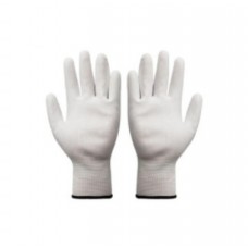Перчатки из полиэстра с ПУ покрытием 7р.8р.9р БЕЛЫЕ