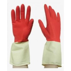 Перчатки хоз. латексн. сверхпрочные биколор р.М. L арт. TF-608