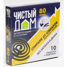 Спирали от комаров Чистый Дом   в ассортим. Спирали от комаров Чистый Дом   в ассортим.