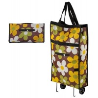 Сумка-тележка складная ATB-03  Ромашки . 61*32*13 см