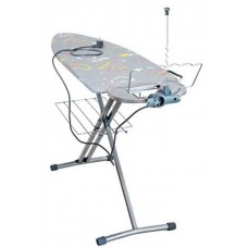 Доска гладильная NIKA BEST (металл 1220 * 400). подставка п/утюг. удлинитель. полка. NIKA