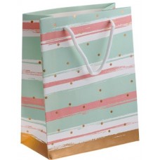 Пакет подарочный с руч.. 23х18х10 см.. мятный. сер. Emily. PERFECTO LINEA. арт.47-231804