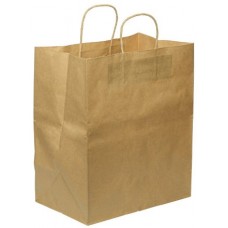 Пакет-сумка крафт 70г/м2 32+20х37 с кручеными ручками