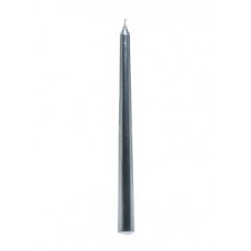 Свеча декоративная коническая серебряная 1.7*25 см (арт. BB102003. код 266678)