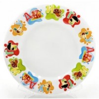 Тарелка 200мм мелкая  Идиллия  дек. Алфавит с1