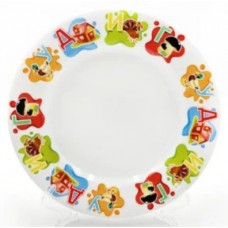 Тарелка 200мм мелкая  Идиллия  дек. Алфавит с1