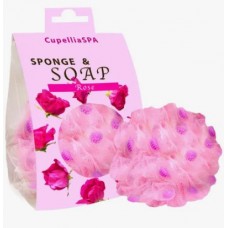 Мочалка для тела с мылом CUPELLIA SPA SP50/RS. Rose