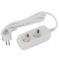 Эра UDL-16-215-E Удлин-ль Greenline 2 розетки с заземлением 1.5м ПВС 3x1мм2