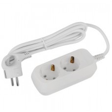 Эра UDL-16-215-E Удлин-ль Greenline 2 розетки с заземлением 1.5м ПВС 3x1мм2