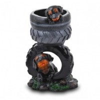 Кашпо Щенки в покрышках (27х13 см)