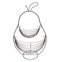 Ваза для фруктов 2-х ярусная Fanhoff 53*33 см. 92251 сталь