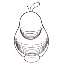 Ваза для фруктов 2-х ярусная Fanhoff 53*33 см. 92251 сталь