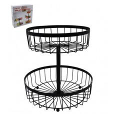 Ваза для фруктов 28.5*28/24 см. 108809 в подар. уп. сталь