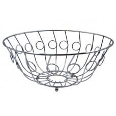 Ваза для фруктов Fanhoff 24*9.5 см. 92167 сталь