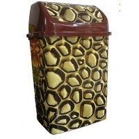 РП-1012 Золото Ведро для мусора  Золото  8 л бежевый / темно-коричневый